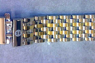 Michele Watch bracelet CSX36 18mm 2-tone