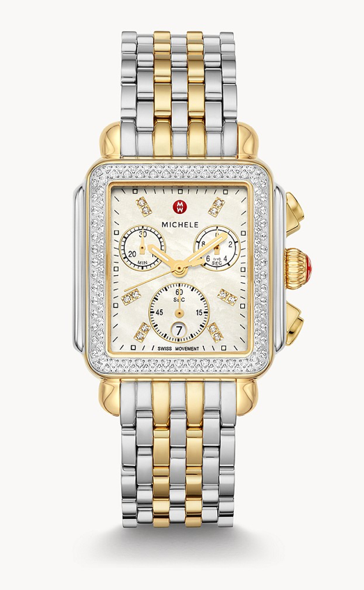 Deco Two-Tone 18k Gold Diamond Watch
Total Diamond Count: 12...