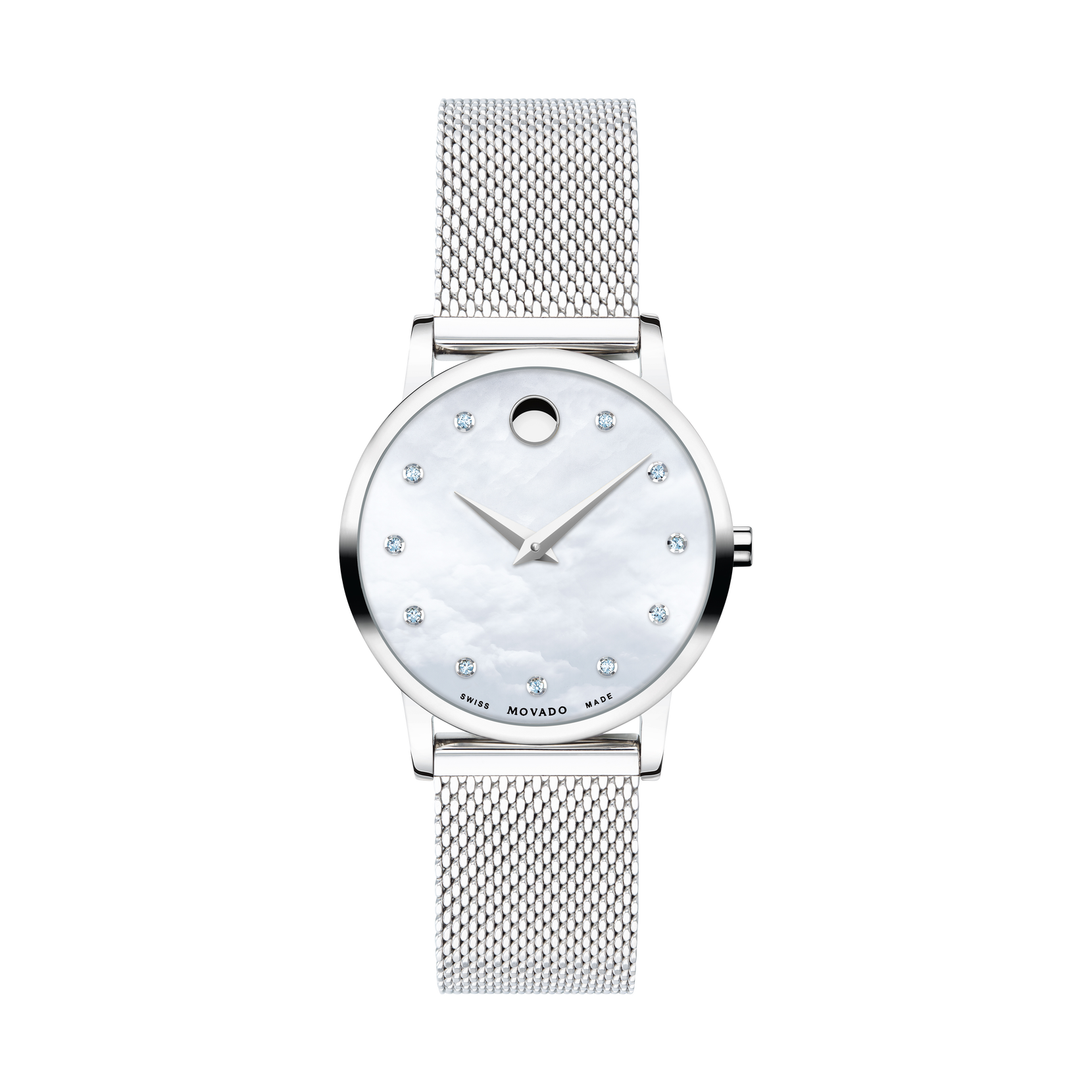 Movado Museum Classic Mother of Pearl w/ Diamond Dial Stainless Steel Watch