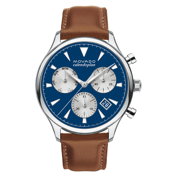 Movado edge chronograph blue hot sale