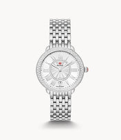 Michele Serein Mid Stainless-Steel Diamond Watch