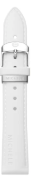 Michele 18mm White Silicone Strap
