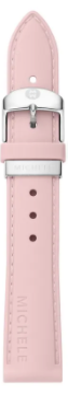Michele 18mm Pink Silicone Watch Strap