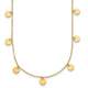 Herco 14K Circle Dangle Discs with Chain 16in with 2in ext. ...