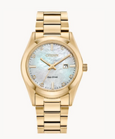 CITIZEN Sport Luxury time-and-date timepiece. The gold-tone ...