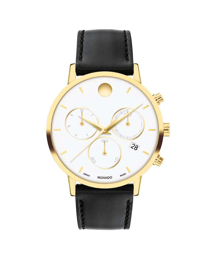 Movado Museum Classic 42mm Chronograph with a White dial, To...