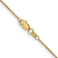 14K 18 inch .95mm Diamond-cut Cable with Lobster Clasp Chain