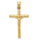14k Hollow Crucifix Pendant