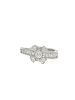 18k 1.25cttw White Gold Diamond Fashion Ring