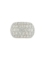 14k 5.00cttw White Gold Diamond Cluster Band