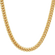 14K 24" Yellow Gold Round Franco Chain Necklace, 3.0mm Wide
